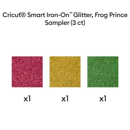 Cricut® Smart Iron-On™ Glitter Frog Prince Sampler, 3 Sheets